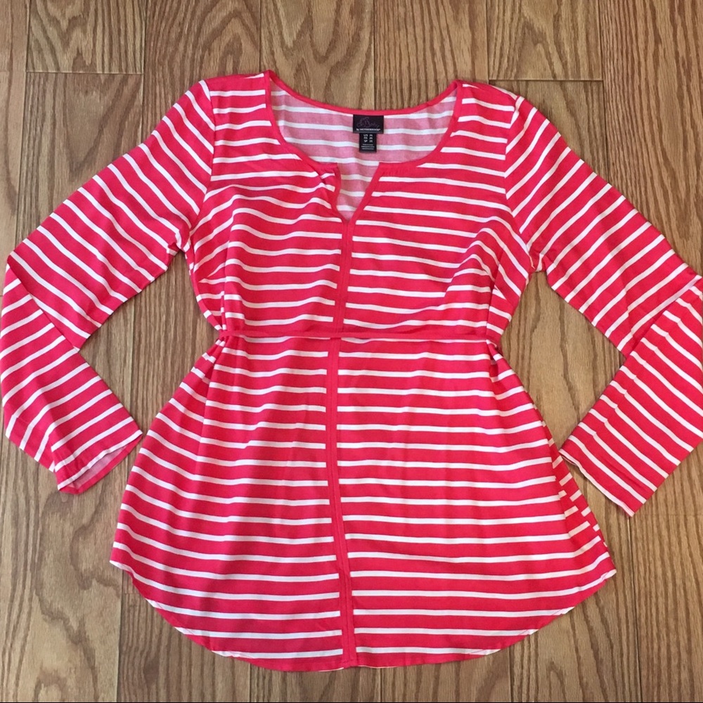 Oh Baby! By Motherhood Coral/White Stripe Sz M
